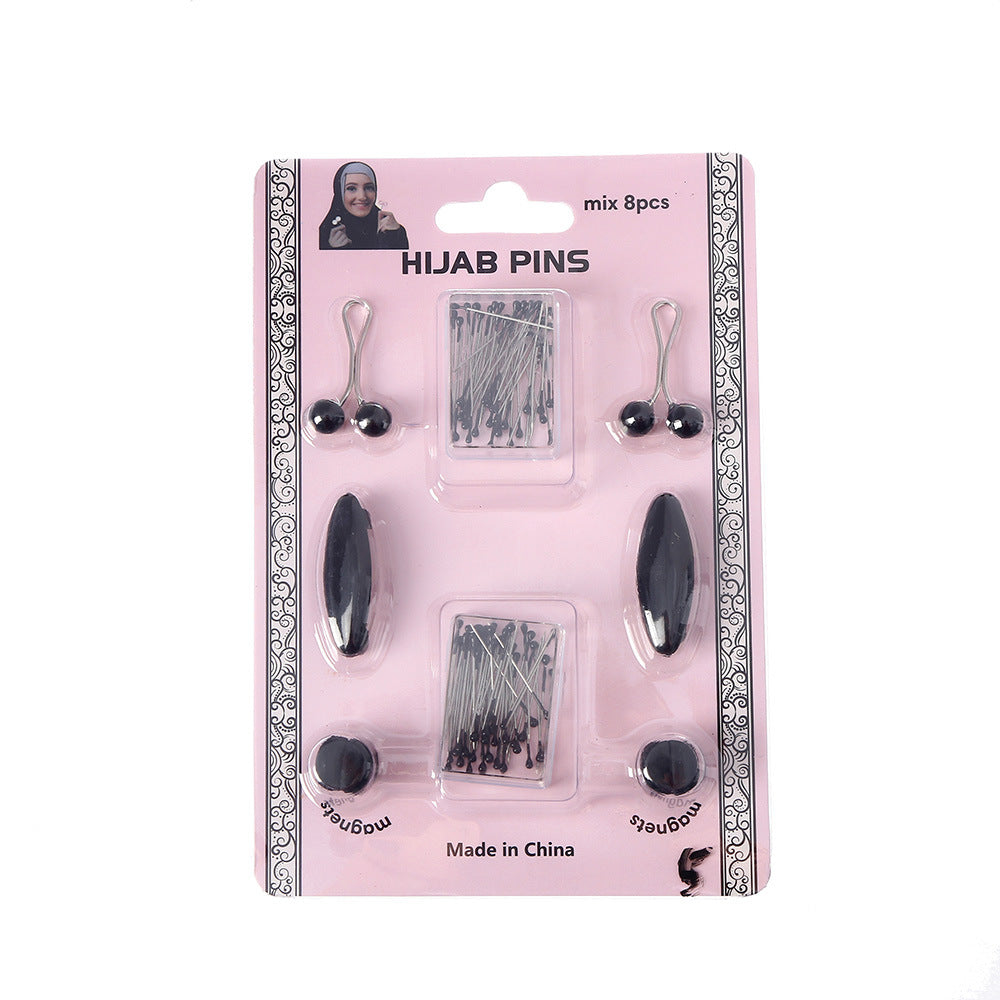 No-Snag Hijab Pin Kit - Magnets, Pearl Clips & Pins
