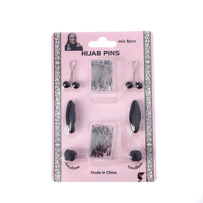 No-Snag Hijab Pin Kit - Magnets, Pearl Clips & Pins
