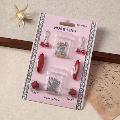 No-Snag Hijab Pin Kit - Magnets, Pearl Clips & Pins