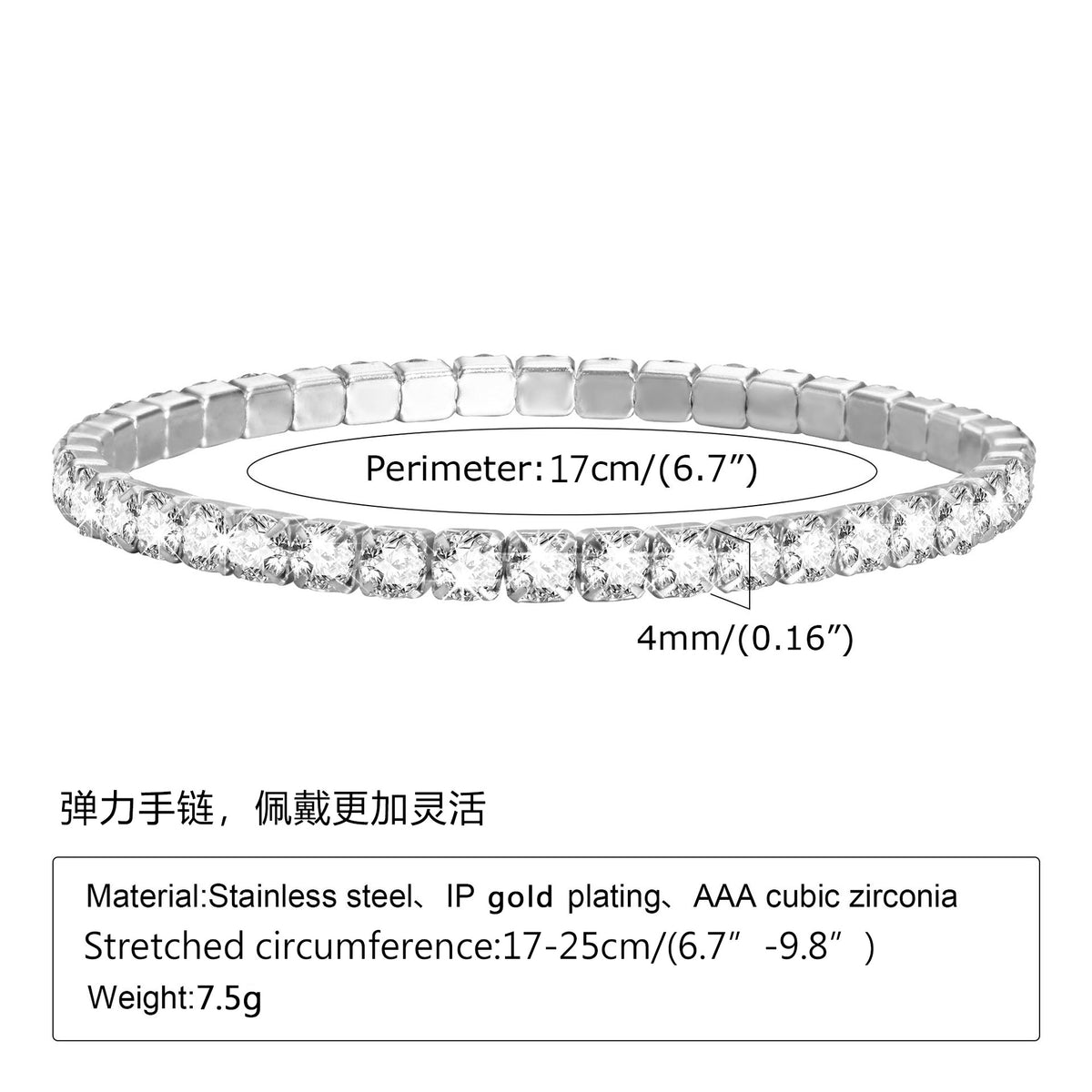 Roveo Sparkle Tennis Bracelet