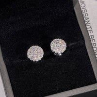 Roveo Pavé Halo Stud Earrings