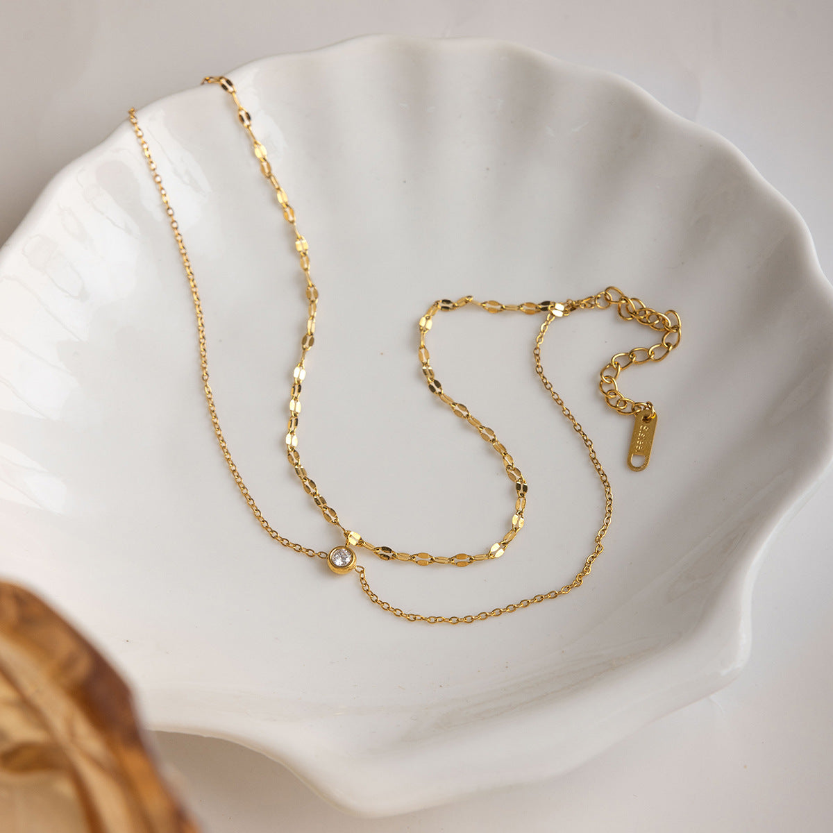 Roveo Layered Sparkle Anklet