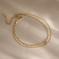Roveo Layered Sparkle Anklet
