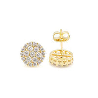 Roveo Pavé Halo Stud Earrings