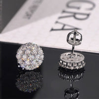 Roveo Pavé Halo Stud Earrings