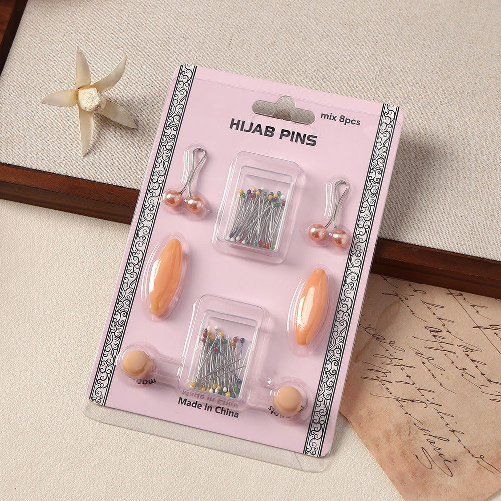 No-Snag Hijab Pin Kit - Magnets, Pearl Clips & Pins