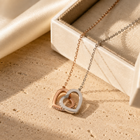 Roveo Interlocking Hearts Necklace
