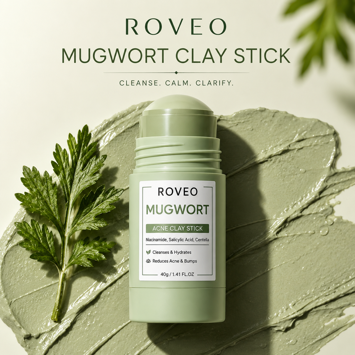 Mugwort Mud Mask Stick Deep Cleansing Blackhead Removal