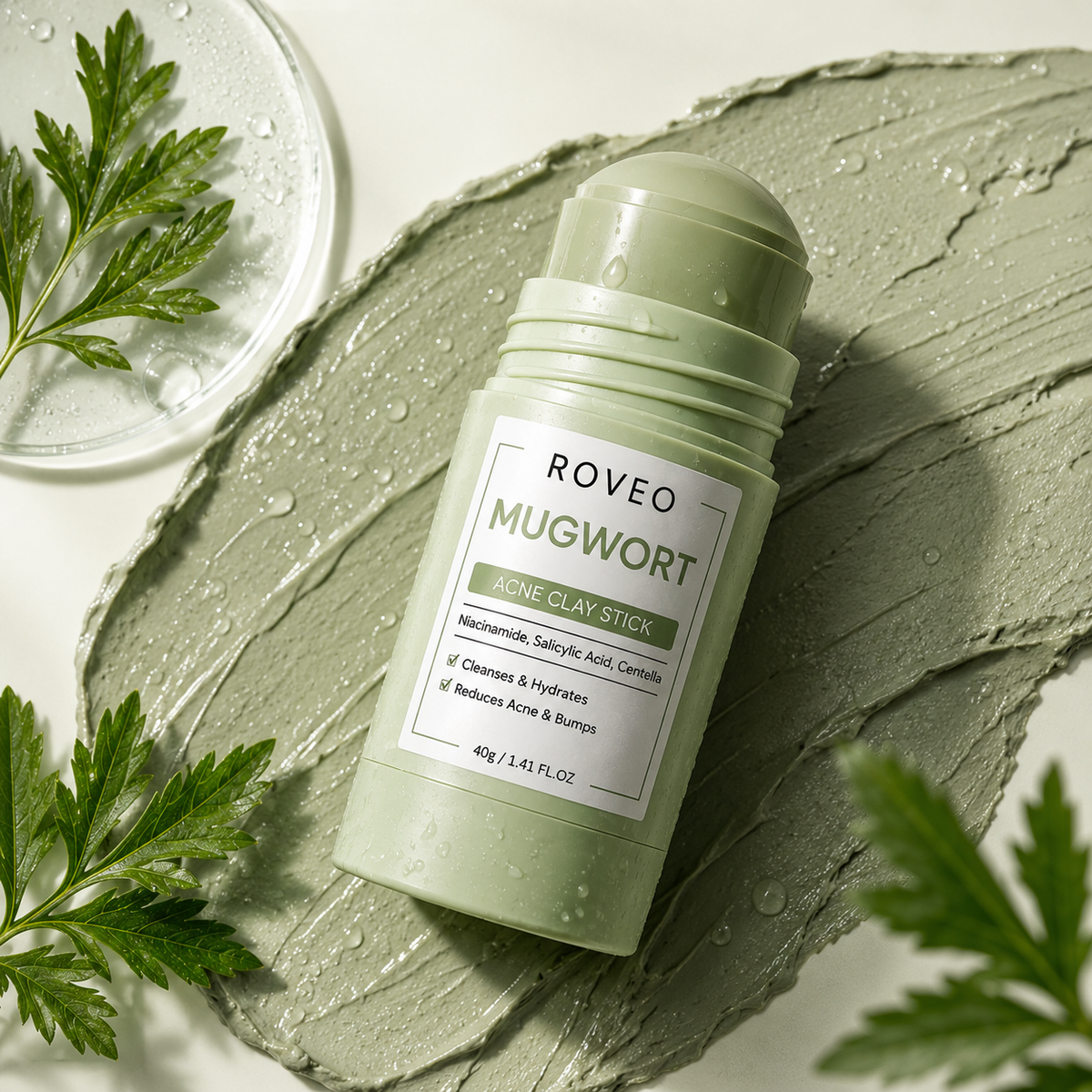 Mugwort Mud Mask Stick Deep Cleansing Blackhead Removal