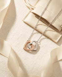 Roveo Interlocking Hearts Necklace