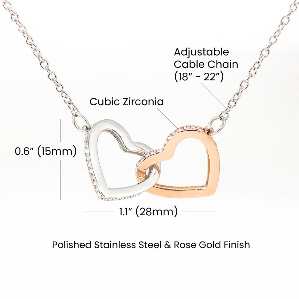 Roveo Interlocking Hearts Necklace