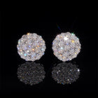 Roveo Pavé Halo Stud Earrings